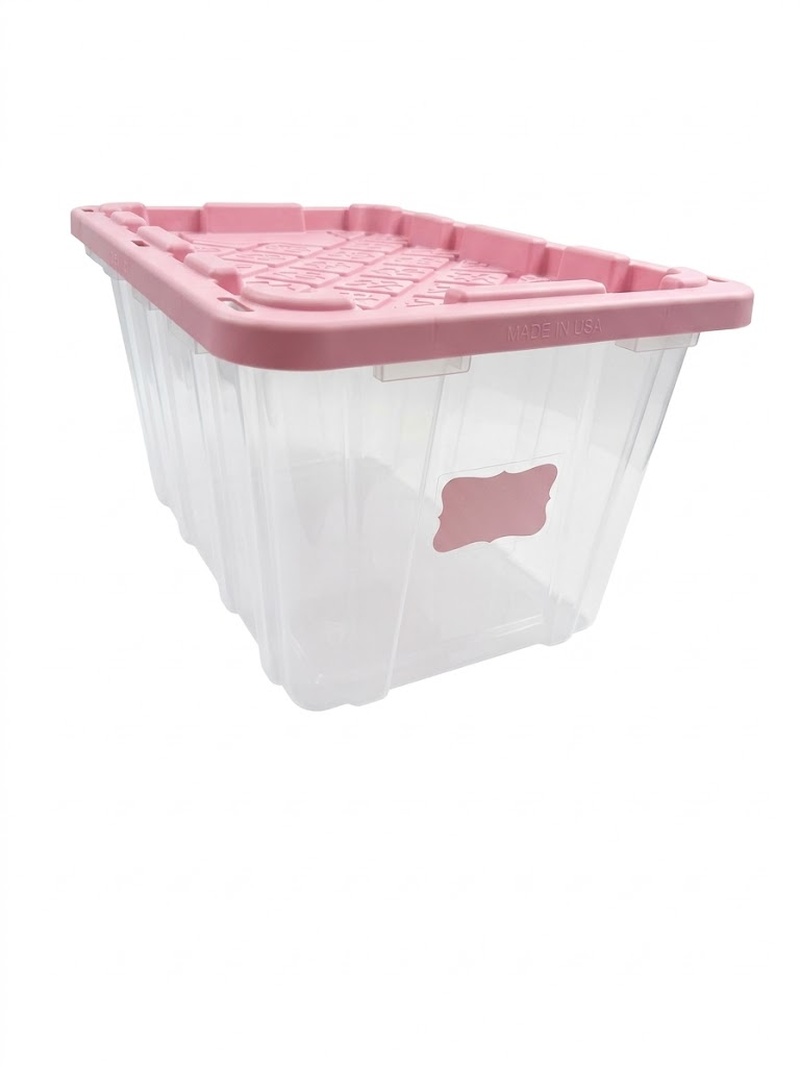 Pink and Clear Bridal Tote